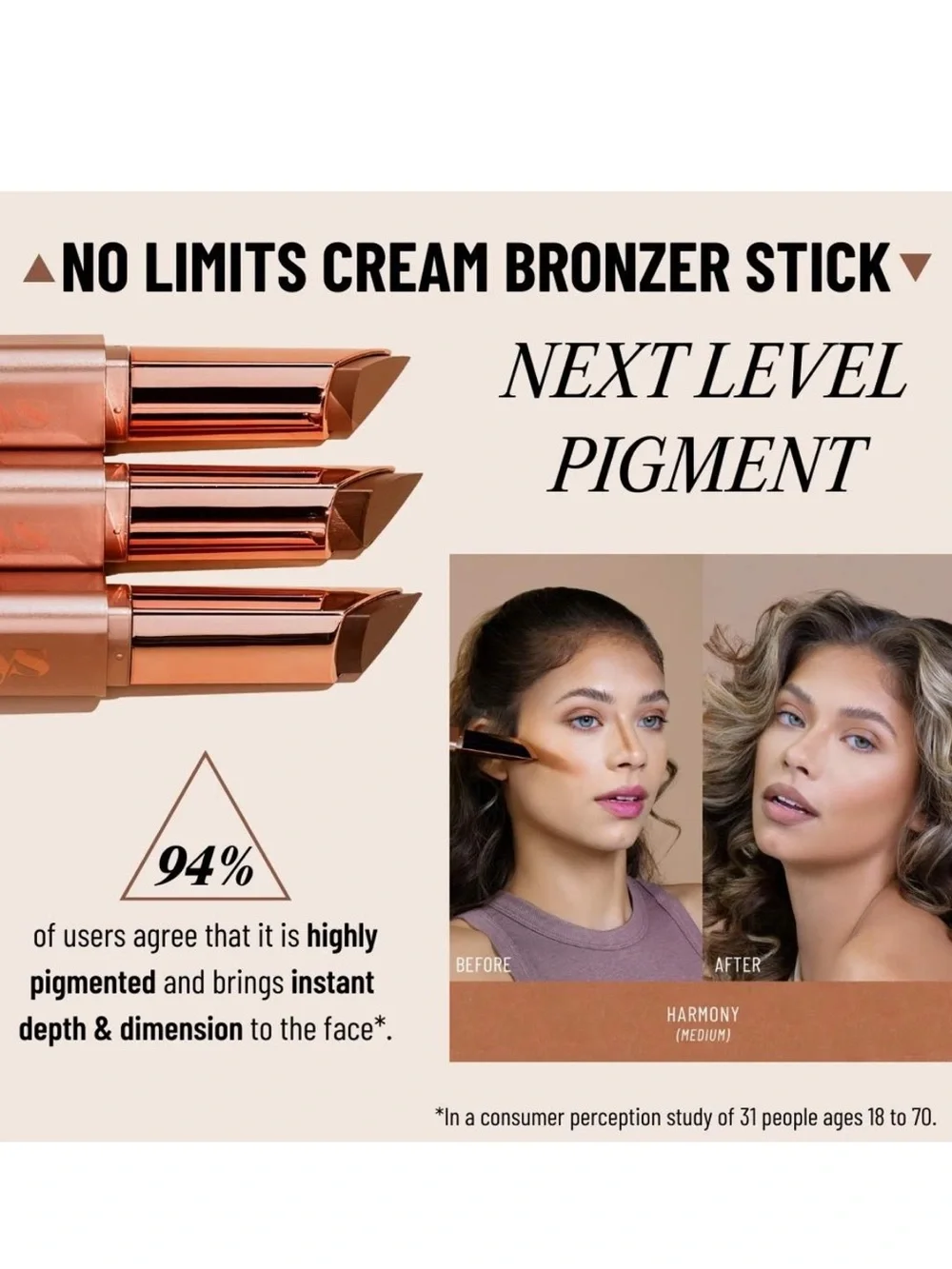 LYS BEAUTY NO LIMITS CREAM BRONZER STICK